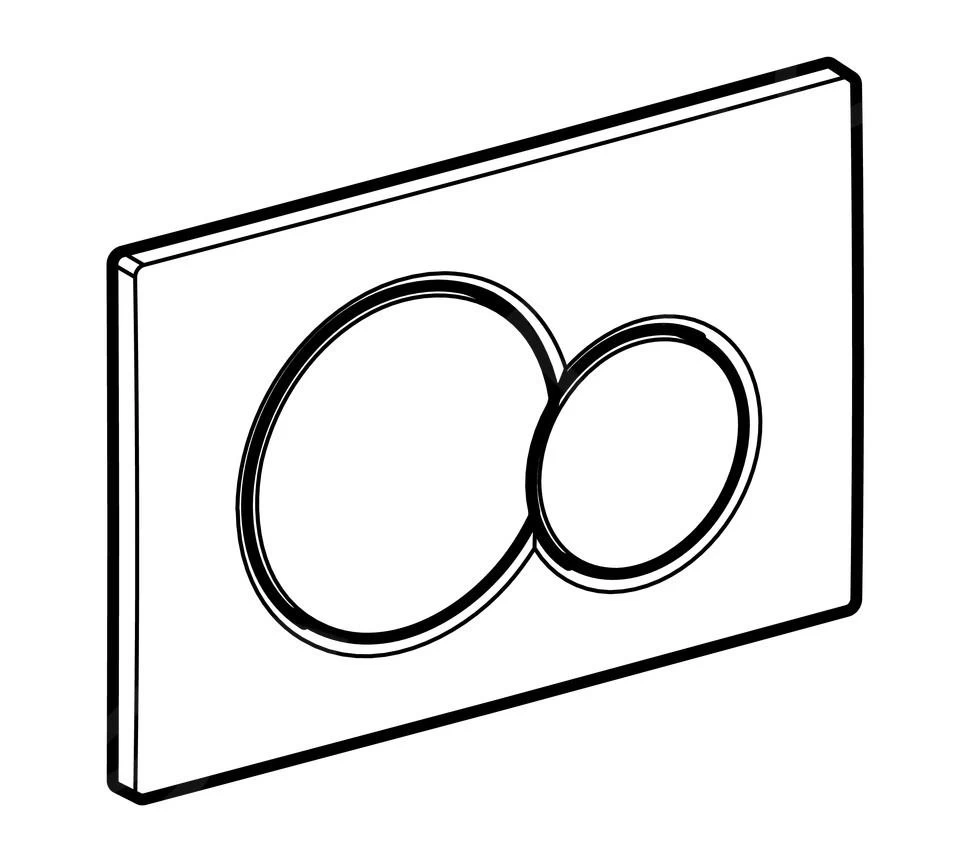 Geberit Sigma01 - Bedieningsplaat, Zwart 115.770.DW.5 - Afbeelding 3