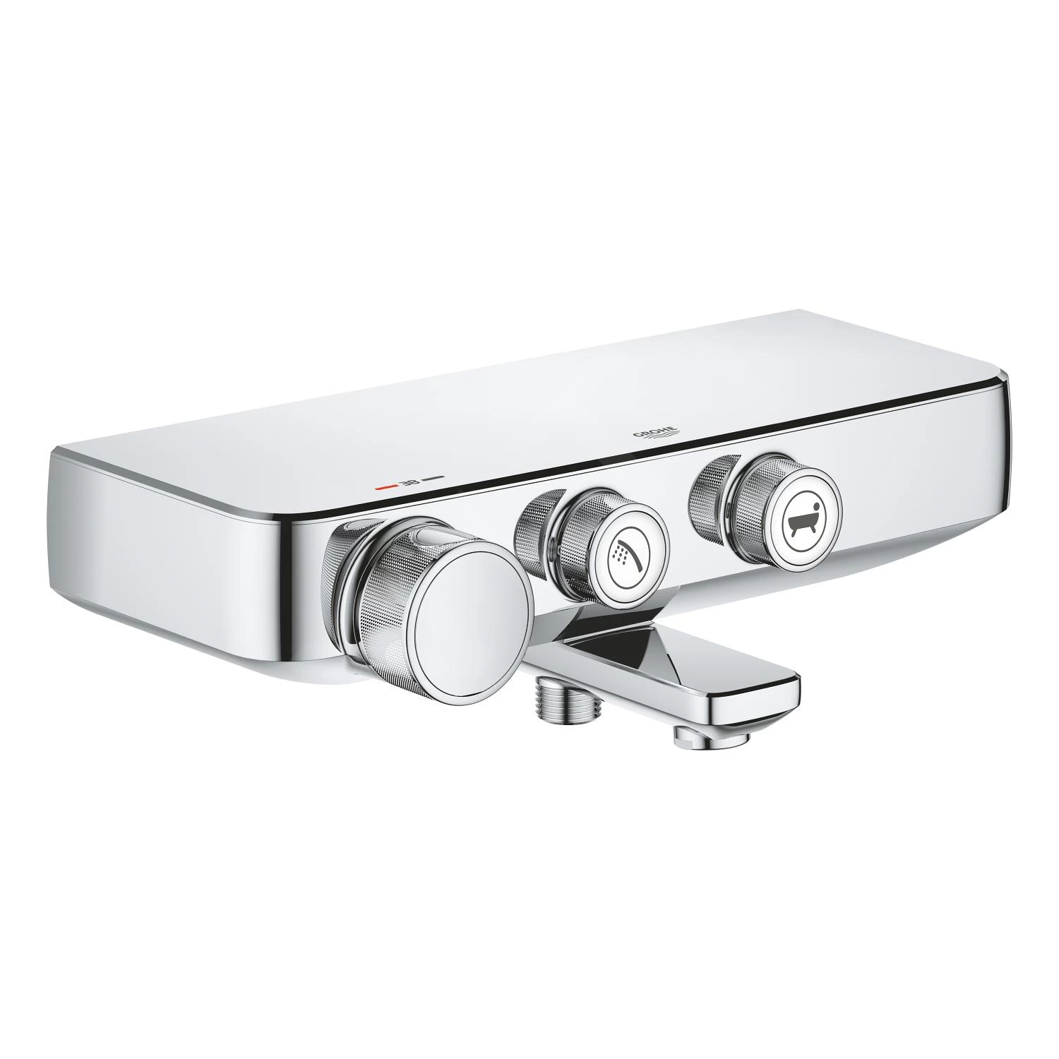 Grohe Grohtherm SmartControl - Thermostatische Opbouw Badmengkraan, Chroom 34718000