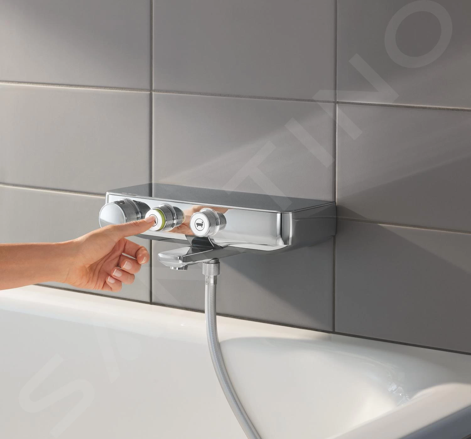 Grohe Grohtherm SmartControl - Thermostatische Opbouw Badmengkraan, Chroom 34718000 - Afbeelding 4