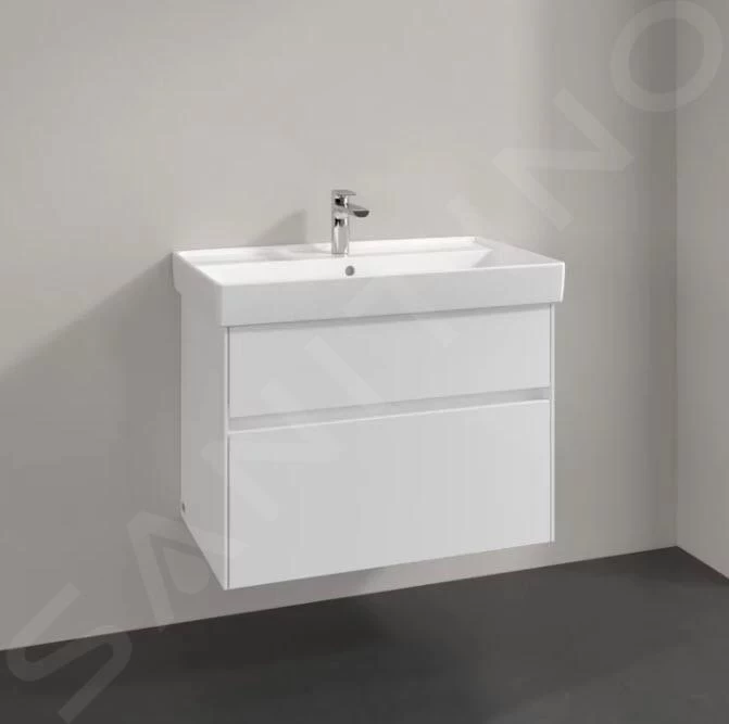 Villeroy & Boch Collaro - Wastafelonderkast, 754x546x444 Mm, 2 Laden, Glossy White C01000DH - Afbeelding 3