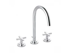Kludi Nova Fonte - Wastafelkraan Met Afvoergarnituur En Draaibare Uitloop, 3-gats, Chroom 201430520