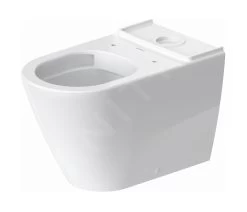 Duravit D-Neo - Duoblok Toilet, Vario Afvoer, Rimless, Met WonderGliss, Wit 20020900001