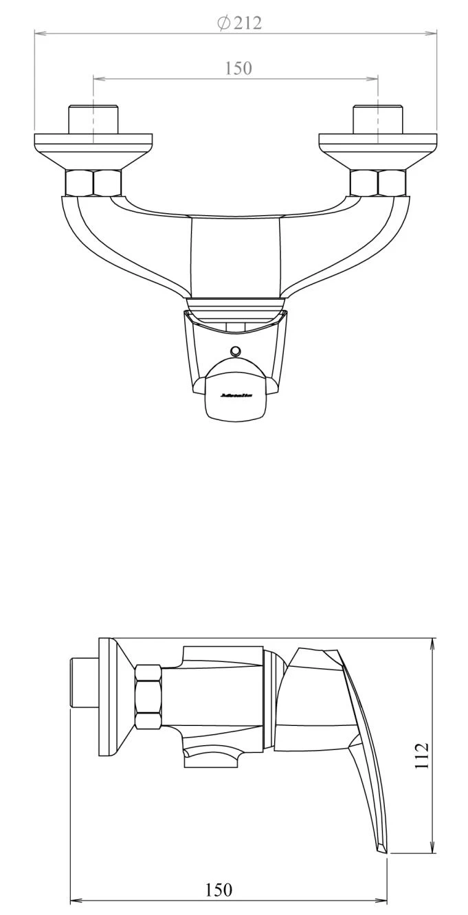Novaservis Metalia 56 - Doucheset Met Douchekraan, Houder, Doucheslang En Handdouche, Chroom 56060,0 - Afbeelding 2