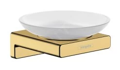 Hansgrohe AddStoris - Zeepschaal Met Houder, Mat Glas/gepolijst Goud 41746990