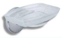 Novaservis Metalia 1 - Zeephouder, Chroom/glas 6136,0