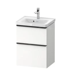 Duravit D-Neo - Wastafelonderkast 625x484x372 Mm, 2 Laden, Mat Wit DE4350018180000
