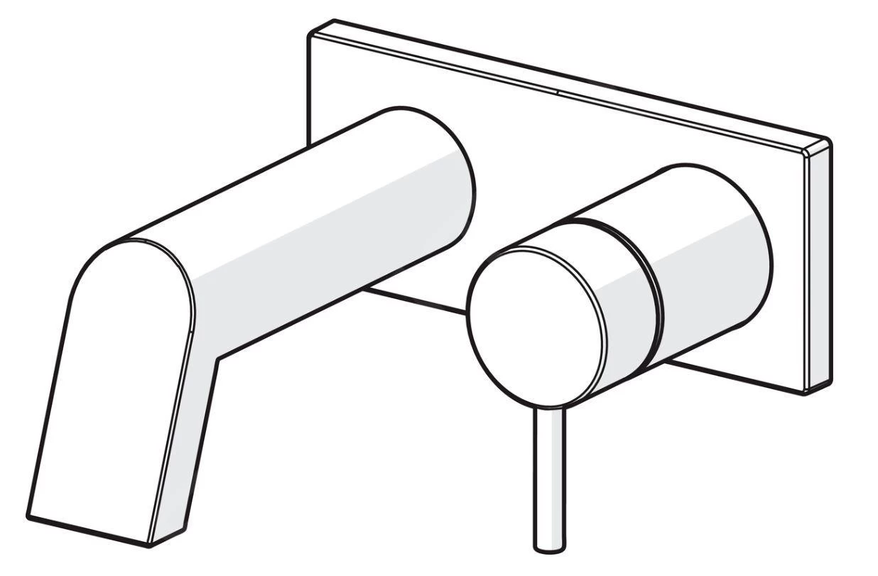 Hansa Stela - Afdekset Voor Badkraan, Chroom 44902183 - Afbeelding 3