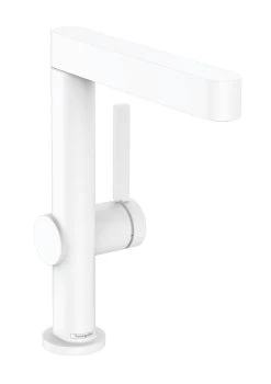 Hansgrohe Finoris - Wastafelkraan 230, Incl. Push-Open Afvoer En Draaibare Uitloop, Mat Wit 76060700