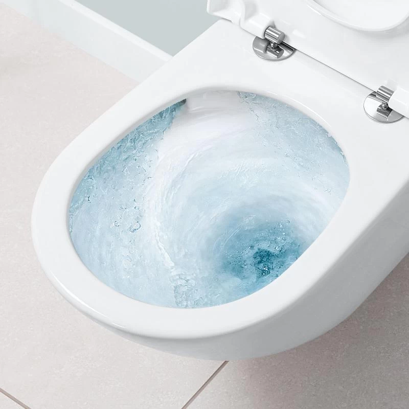 Villeroy & Boch Subway 3.0 - Hangend Toilet Met Wc-bril SoftClosing, TwistFlush, CeramicPlus, Alpine Wit 4670TSR1 - Afbeelding 4