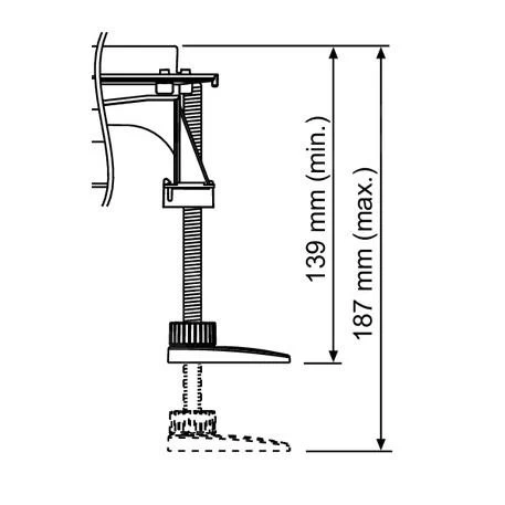 Tece Toebehoren - Montagesteunen Voor Douchegoot 139-187 Mm, 4 St. 660004 - Afbeelding 2