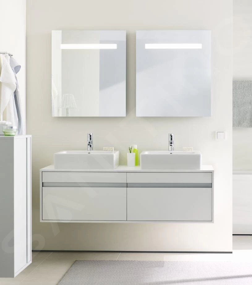 Duravit Ketho - Wastafelonderkast 426x1400x550 Mm, 2 Laden, Glanzend Wit KT6697B2222 - Afbeelding 3