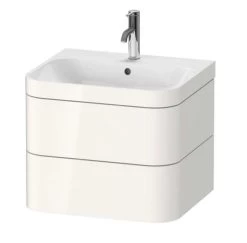 Duravit Happy D.2 Plus - Wastafelonderkast Met Wastafel 480x575x490 Mm, 2 Laden, Wit Hoogglans HP4635O2222