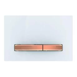 Geberit Sigma50 - Bedieningsplaat, Wit/rood Goud 115.670.11.2