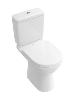 Villeroy & Boch O.novo - Staande Toiletpot, Afvoer Achteraan, DirectFlush, AntiBac, CeramicPlus, Alpine Wit 5661R0T2