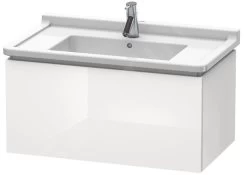 Duravit L-Cube - Wastafelonderkast 408x820x469 Mm, 1 La, Glanzend Wit LC616502222