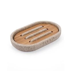 Nimco Kora - Zeepschaal, Zandbeige/bamboe KO 24059-86