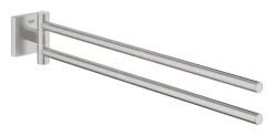 Grohe QuickFix Start Cube - Handdoekhouder Dubbel, Lengte 44 Cm, Supersteel 40976DC0