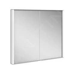 Keuco Royal Match - Spiegelkast Met LED-verlichting, Inbouw, 800x700x149 Mm, Zilver Geanodiseerd 12812171311