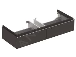 Geberit ICon - Onderkast Voor Dubbele Wastafel Met 2 Laden 1200 Mm, Lava Look 841121000