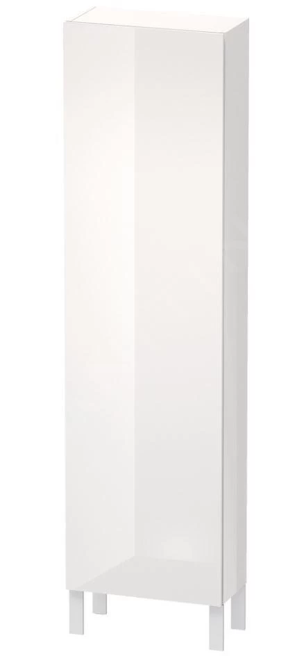 Duravit L-Cube - Hoge Badkamerkast 1760x500x243 Mm, Rechts, Glanzend Wit LC1171R2222