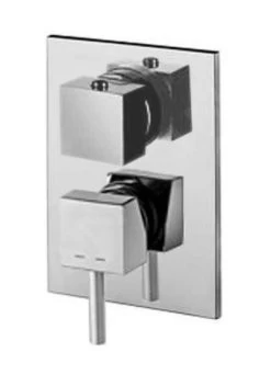 Paffoni Level - Inbouwkraan Incl. Inbouwdeel, Voor 2 Uitgangen, Chroom LEA018CR