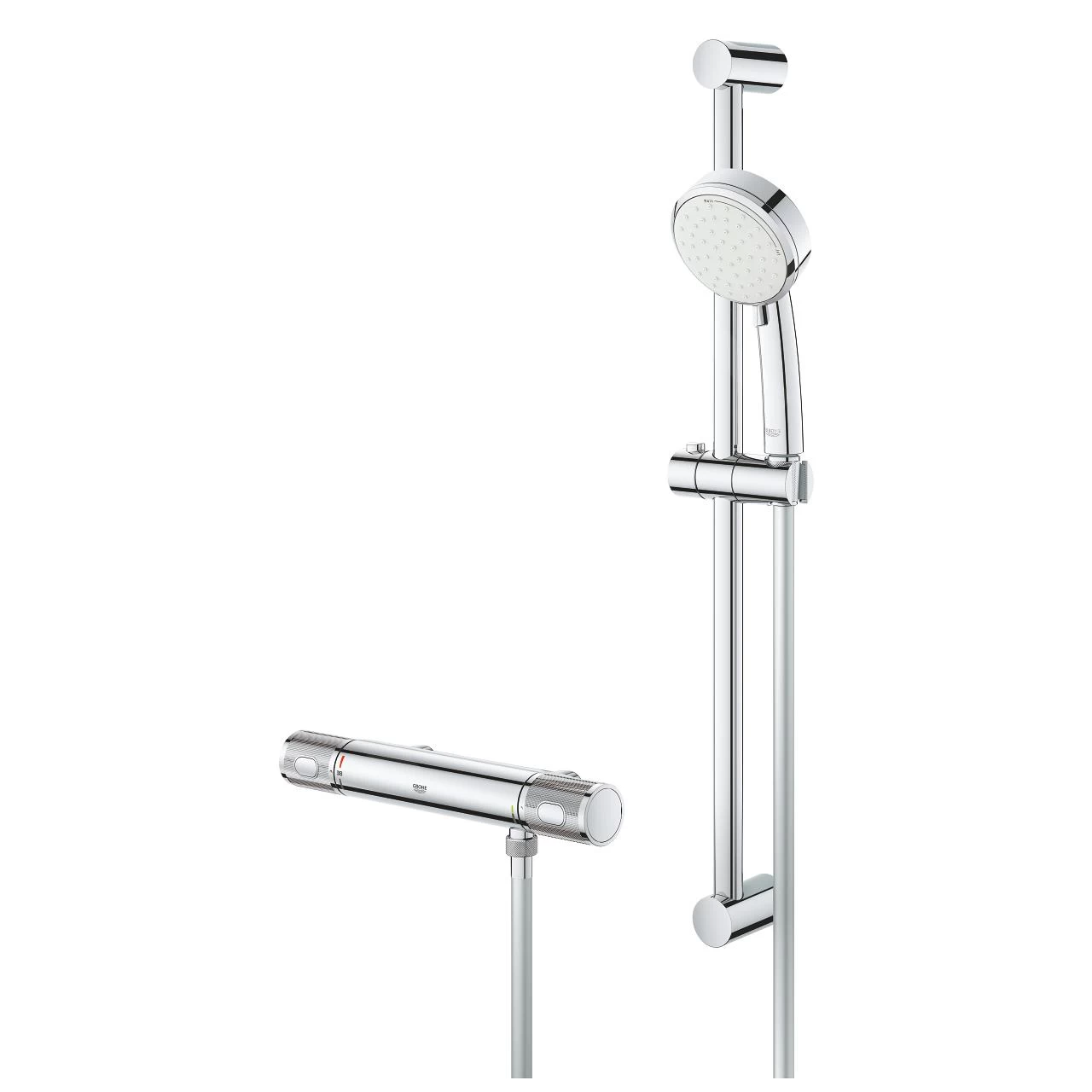 Grohe Grohtherm 1000 Performance - Douchekraan Met Thermostaat Opbouw, 2 Jets, Chroom 34785000 - Afbeelding 3