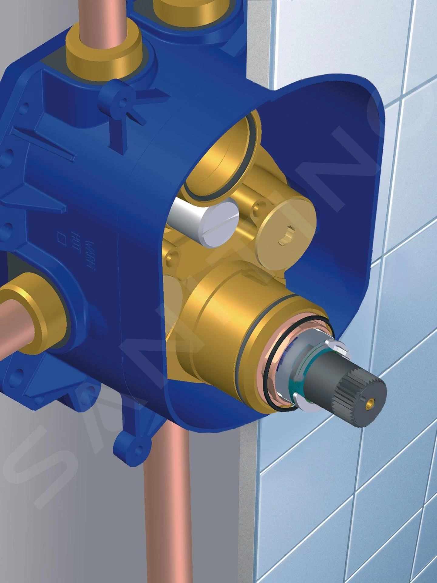 Grohe Rapido - Rapido T - Basisgarnituur Voor Inbouw Thermostaat 35500000 - Afbeelding 3