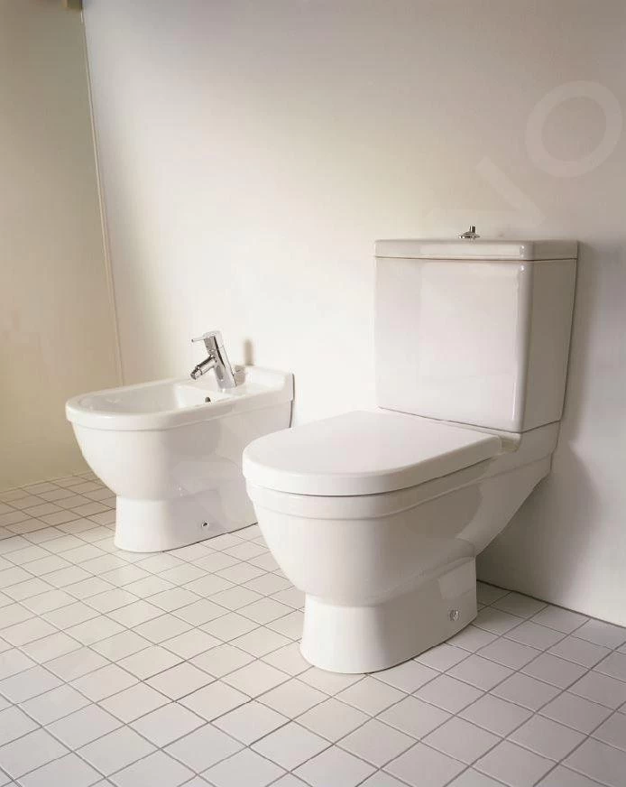 Duravit Starck 3 - Duoblokpot, Met WonderGliss, Wit 01260900001 - Afbeelding 3