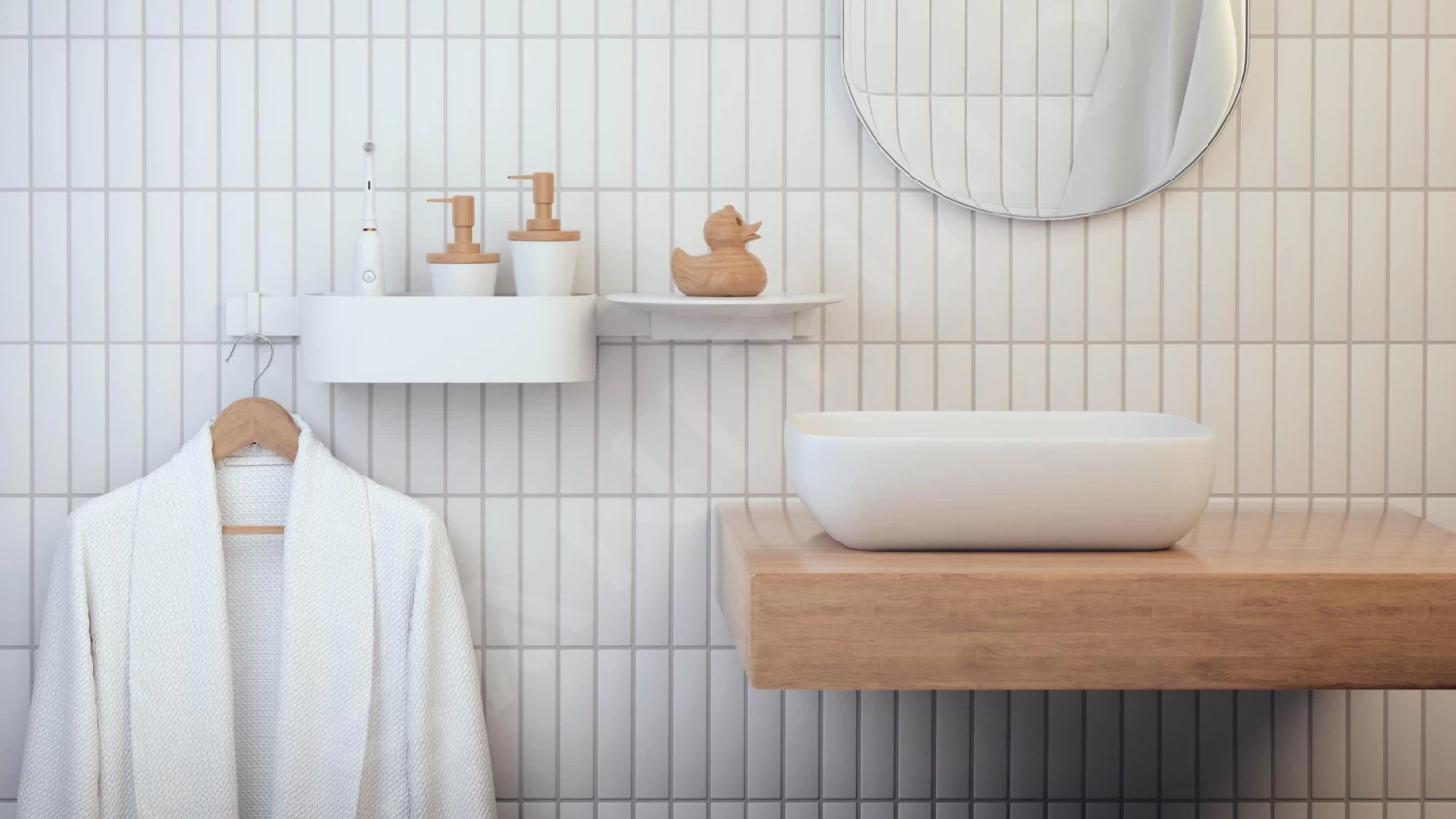 Hansgrohe WallStoris - Badkamer Accessoireset, Mat Wit 27968700 - Afbeelding 8