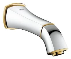 Grohe Grandera - Baduitloop, Chroom/goud 13341IG0