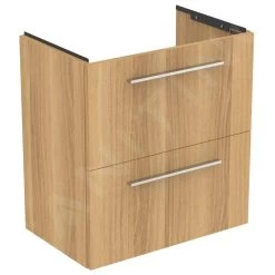 Ideal Standard I.Life S - Wastafelonderkast, 600x375x630 Mm, 2 Laden, Eiken T5293NX