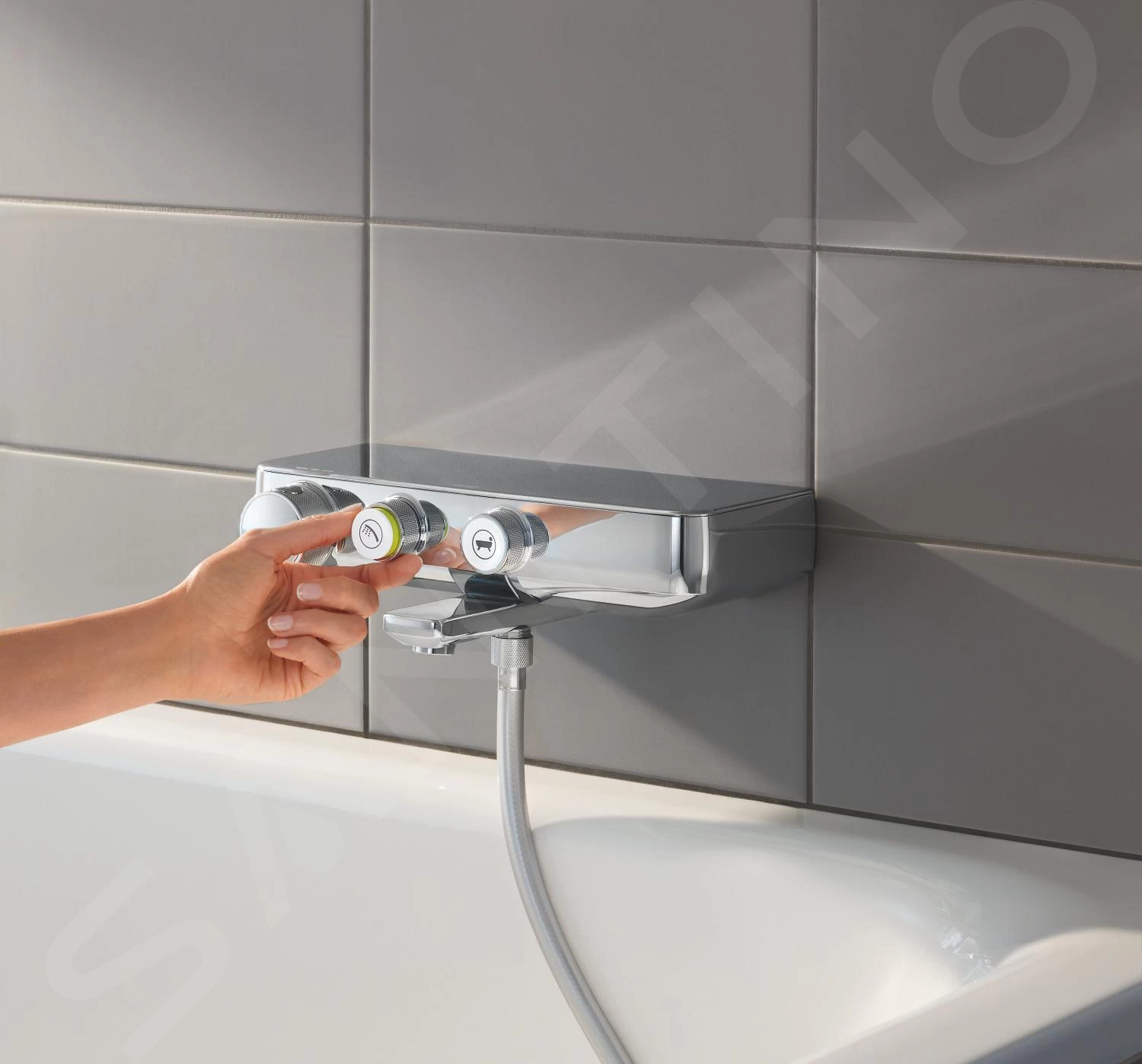 Grohe Grohtherm SmartControl - Thermostatische Opbouw Badmengkraan, Chroom 34718000 - Afbeelding 5