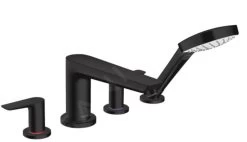 Hansgrohe Talis E - Badrand Kraan, 4 Gats Combinatie, Mat Zwart 71748670