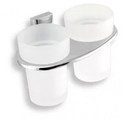 Novaservis Metalia 12 - Dubbele Glashouder, Glas/chroom 0257,0