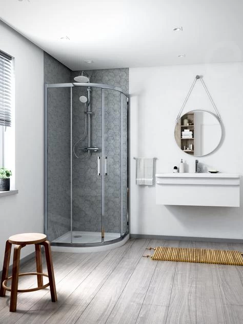 Ideal Standard Connect 2 - Douchecabine 1000x1000 Mm, Silver Bright/helder Glas K9252EO - Afbeelding 3