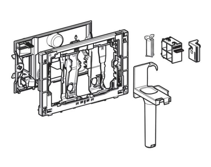 Geberit Toebehoren - Houder Voor Duofresh Stick, Antracietgrijs 115.062.BZ.1 - Afbeelding 2
