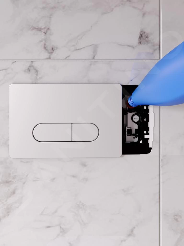 Ideal Standard ProSys - Toiletset- Inbouwreservoir, Closet, WC-zitting Architectura, Oleas M2 Bedieningsplaat, DirectFlush, SoftClose, CeramicPlus, Chroom ProSys80M SP117 - Afbeelding 9