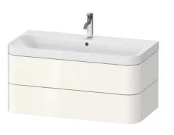 Duravit Happy D.2 Plus - Wastafelonderkast Met Wastafel 480x975x490 Mm, 2 Laden, Wit Hoogglans HP4348O2222