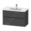 Duravit D-Neo - Wastafelonderkast 984x625x452 Mm, 2 Laden, Grafiet Mat DE435604949
