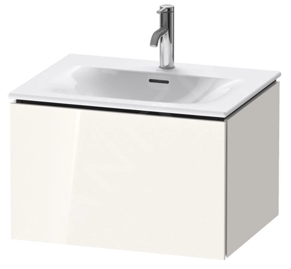 Duravit L-Cube - Wastafelonderkast 400x620x481 Mm, 1 La, Glanzend Wit LC613502222