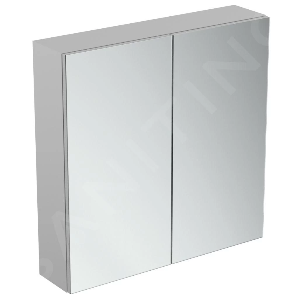 Ideal Standard Mirror&Light - Spiegelkast Met LED Verlichting En Inlegplank, 700x700 Mm, Aluminium T3439AL
