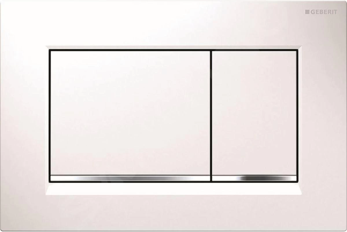 Geberit Duofix - Set Voorwandinstallatie, Toilet En Zitting Ideal Standard Tesi, Sigma30 Bedieningsplaat, Wit/chroom 111.300.00.5 NF5 - Afbeelding 6