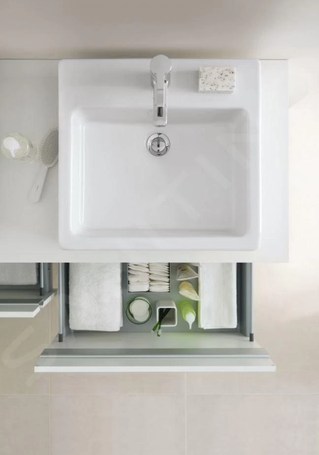 Duravit Ketho - Wastafelonderkast 426x1400x550 Mm, 2 Laden, Glanzend Wit KT6697B2222 - Afbeelding 4