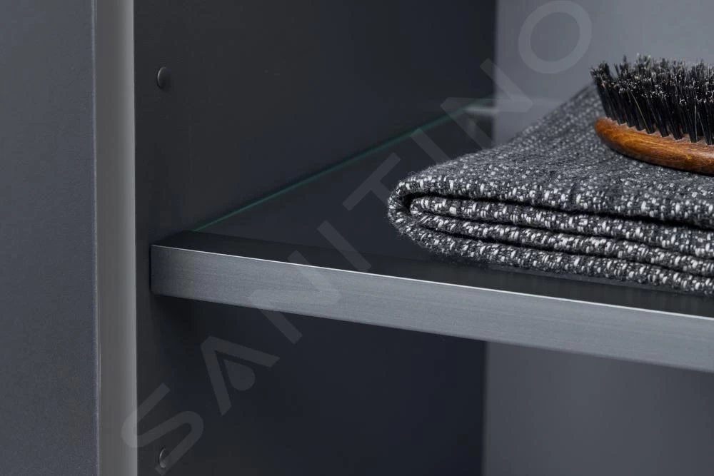 Duravit L-Cube - Hoge Badkamerkast 1760x500x243 Mm, Rechts, Glanzend Wit LC1171R2222 - Afbeelding 5