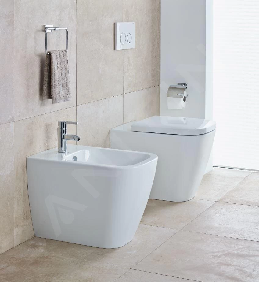 Duravit Happy D.2 - Staand Toilet, Afvoer Horizontaal, Met HygieneGlaze, Alpine Wit 2159092000 - Afbeelding 3