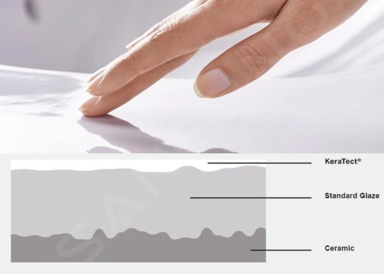 Geberit ICon - Wastafelkast Met Wastafel, 60x48x63 Cm, 2 Laden, KeraTect, Eiken 502.331.JH.1 - Afbeelding 3