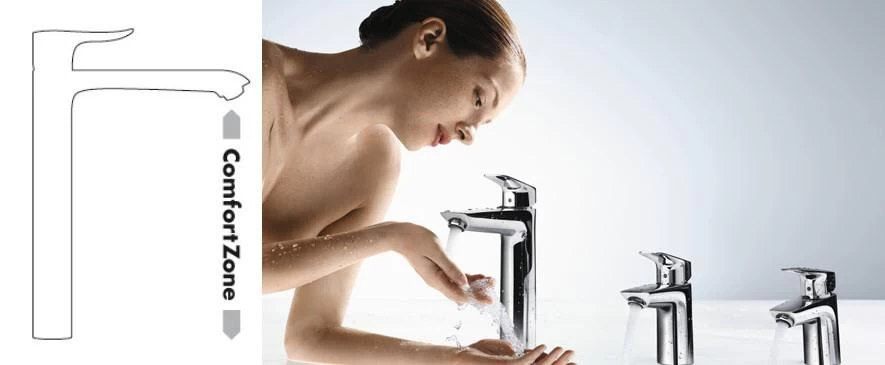 Hansgrohe Vernis Blend - Wastafelkraan Incl. Afvoergarnituur, EcoSmart, Chroom 71581000 - Afbeelding 8