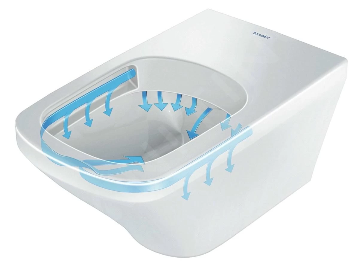 Duravit Soleil By Starck - Urinoir, Achterinlaat, Rimless, HygieneGlaze, Wit 2830302000 - Afbeelding 3