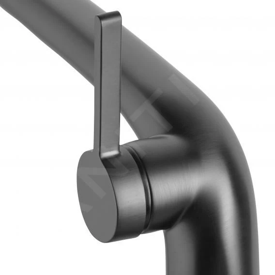 Keuco Edition 400 - Wastafelkraan, Zwart Chroom Geborsteld 51502130100 - Afbeelding 4