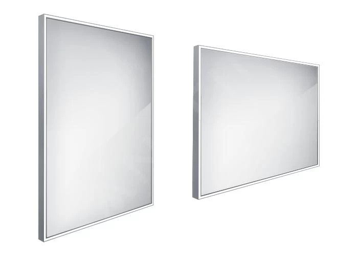 Nimco Spiegels - Spiegel Met LED Verlichting, 600x800 Mm, Aluminium ZP 13002